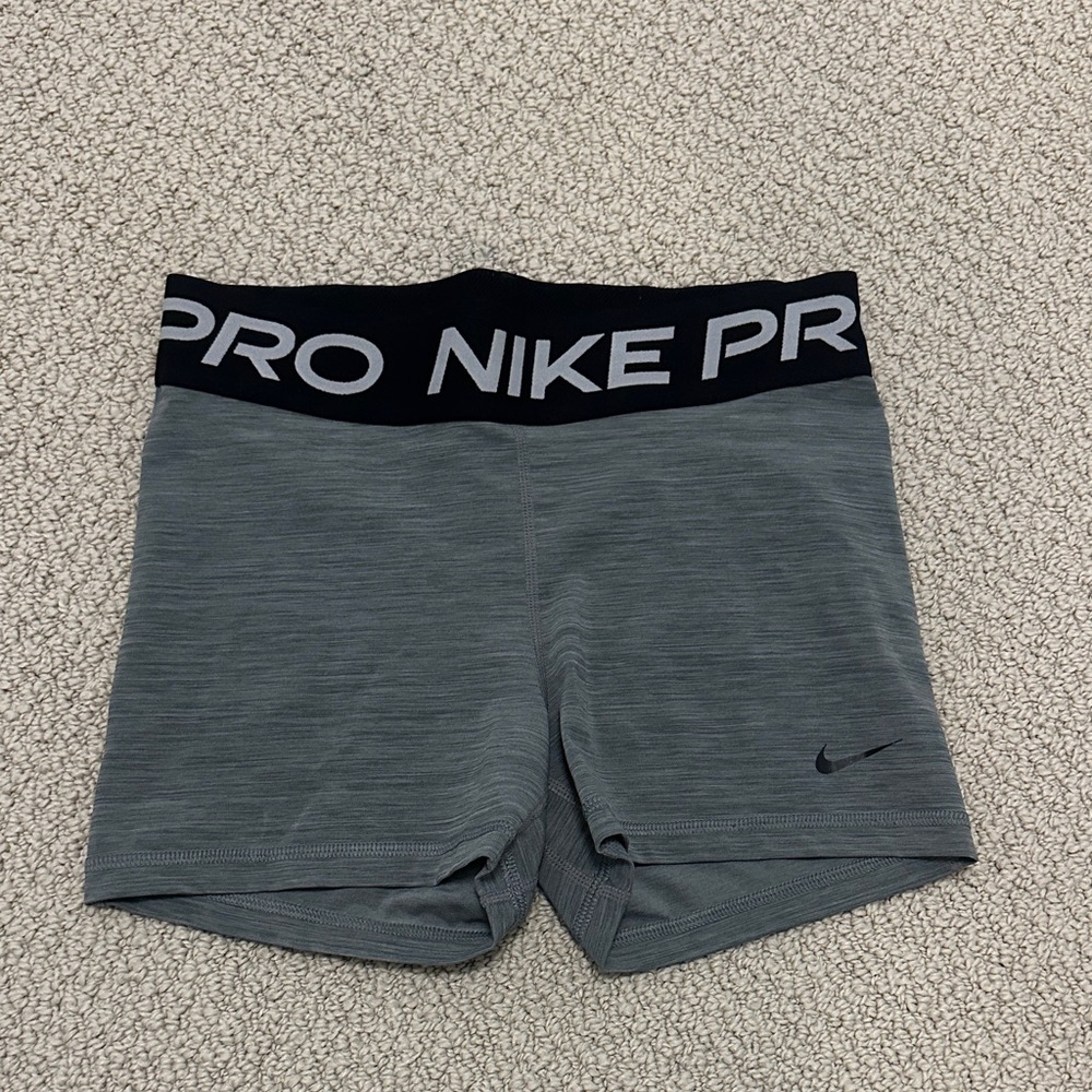 Nike Pro Heathered Gray Shorts